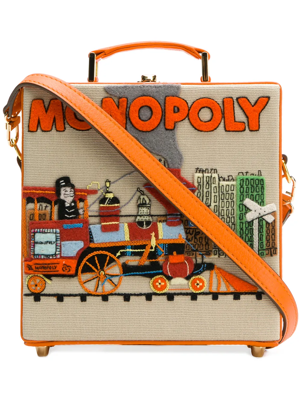 Olympia Le Tan Monopoly Train Clutch Bag 1 956 Online Ss19 Olympia Le Tan Monopoly Train Clutch Bag