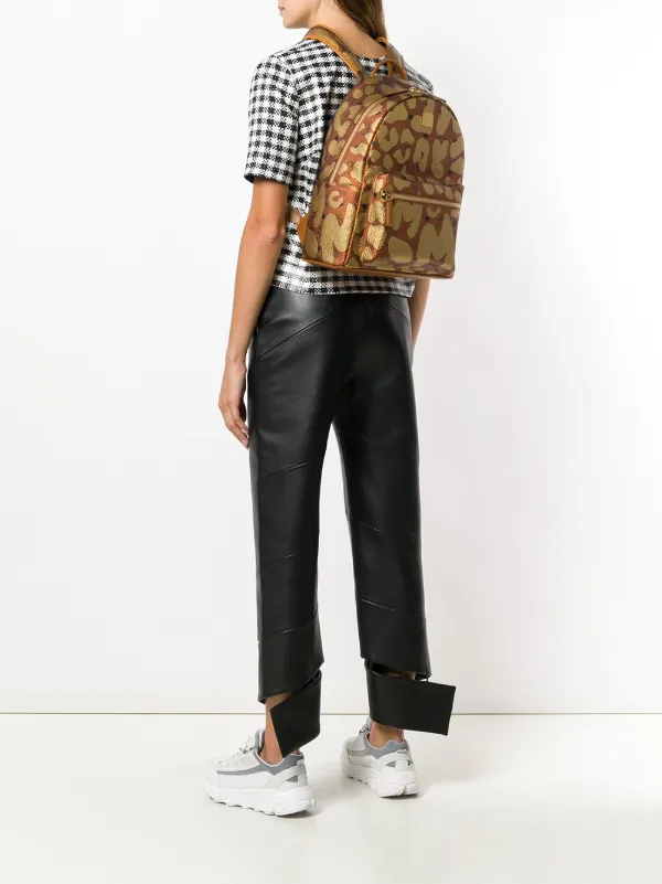 mcm leopard backpack