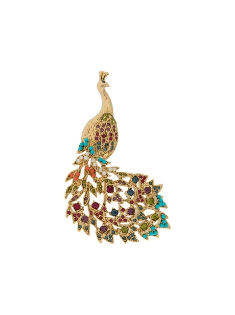 Susan Caplan Vintage peacock brooch