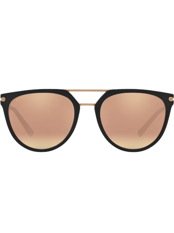 bvlgari round sunglasses