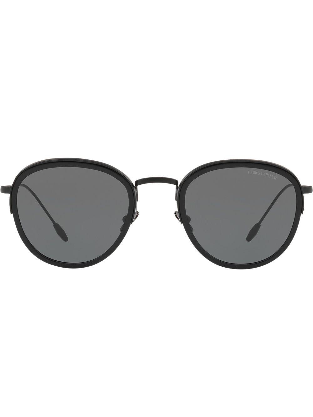 Giorgio Armani Round Frame Sunglasses In Black