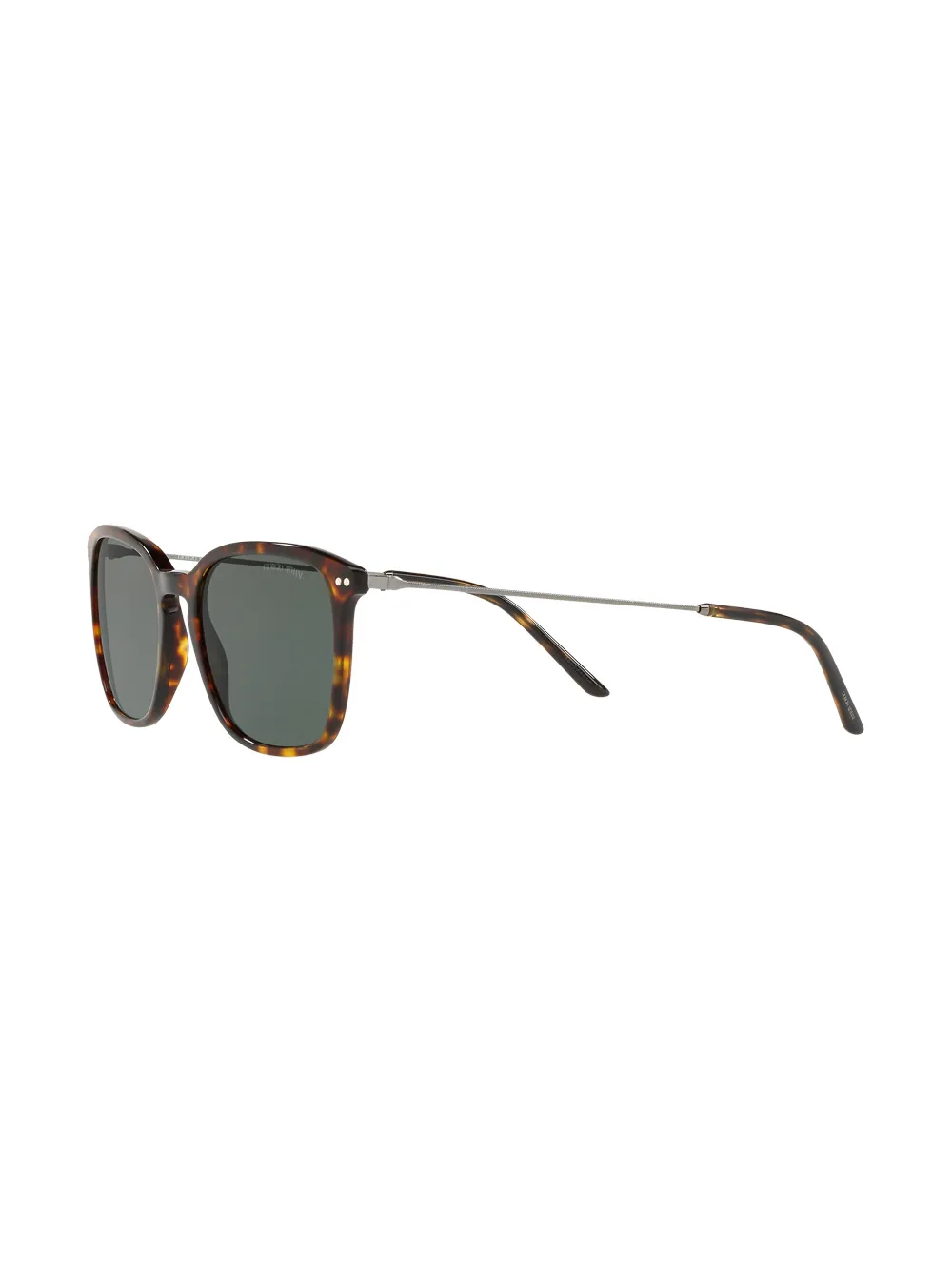Giorgio Armani Tortoiseshell Squared Sunglasses In Brown