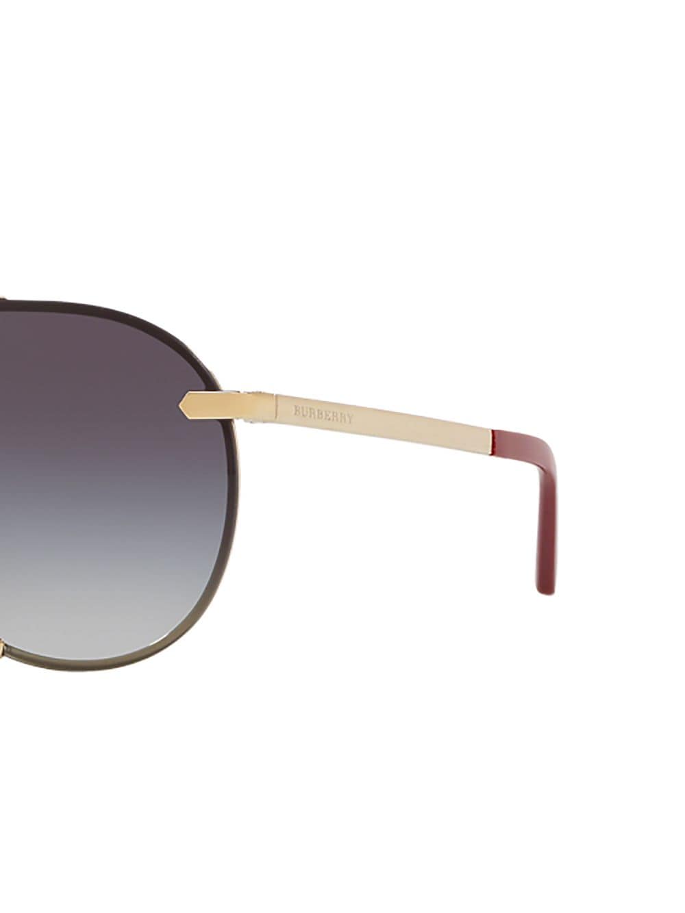 Burberry Eyewear Tara Metal Pilot Sunglasses - Farfetch