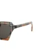 Burberry Eyewear checked square frame sunglasses