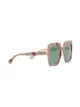 Gucci Eyewear Square-frame glitter acetate sunglasses