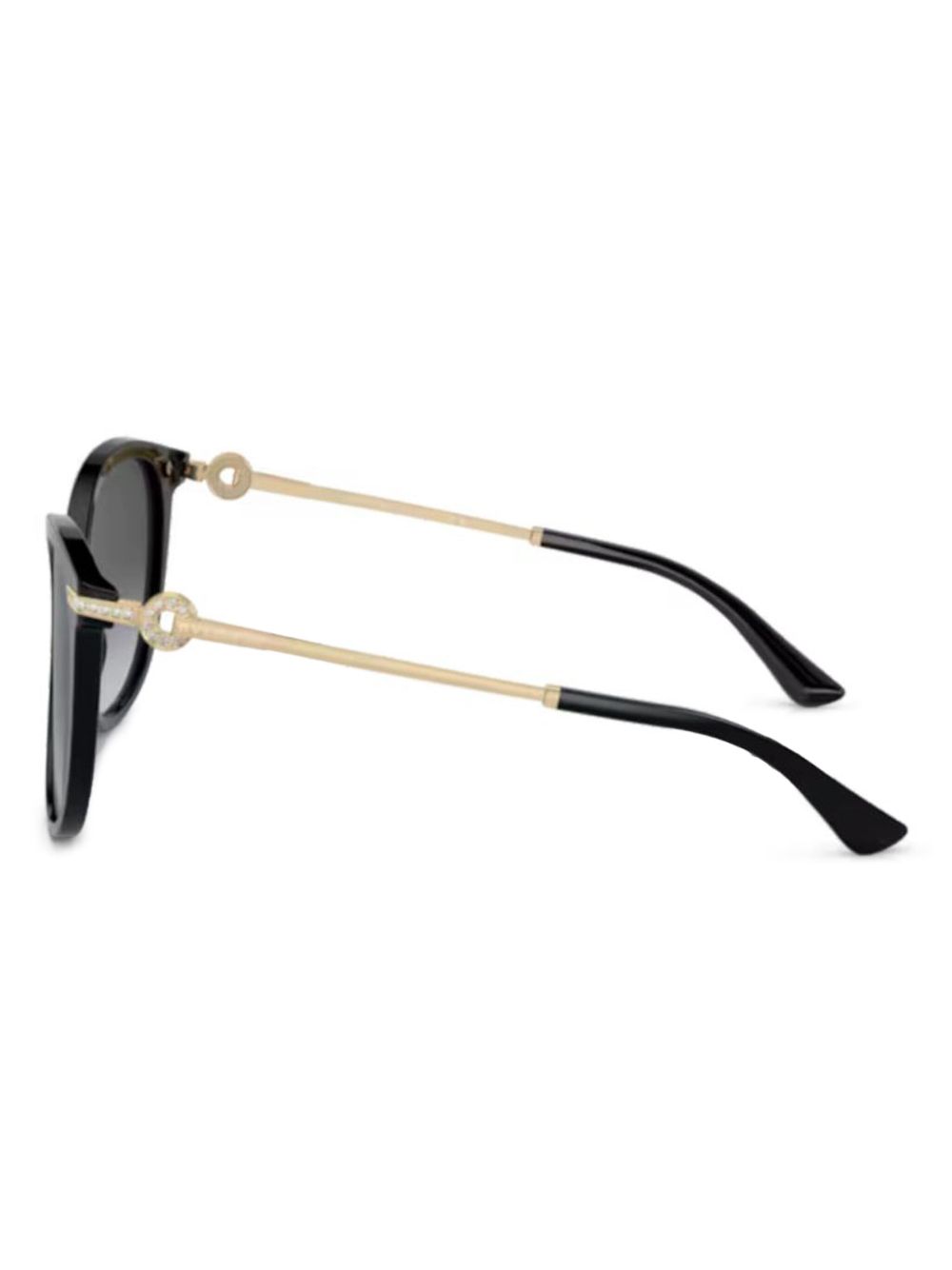 Bvlgari crystal-embellished sunglasses - Black