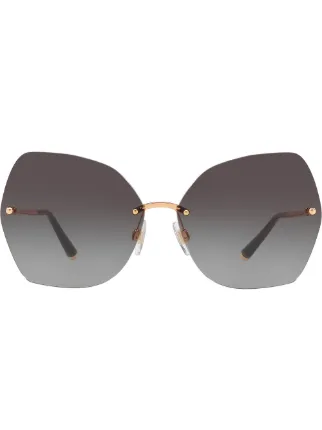 dolce and gabbana rimless sunglasses