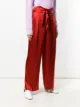 Nanushka pantalones palazzo satinados