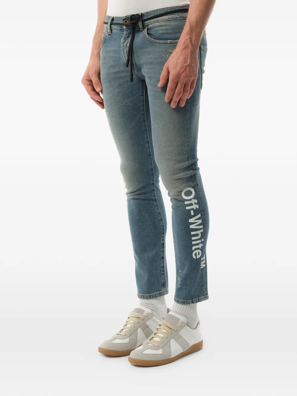  Off-white Vaqueros Pitillo - Azul 
