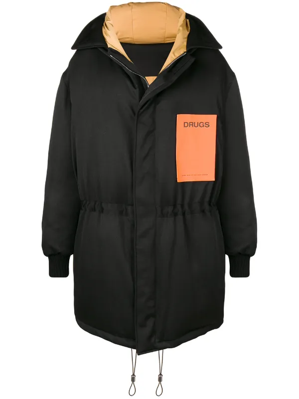 Raf Simons Oversized Reversible Padded Jacket Aw18 Farfetch Com