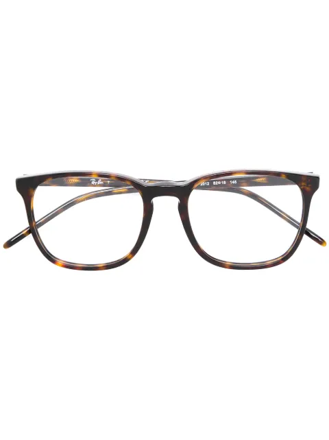 Ray-Ban lentes con armazón cuadrada clásicos