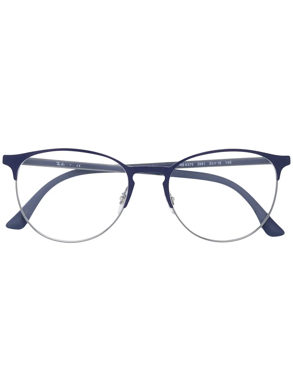 Ray Ban Round Metal Glasses In Blue