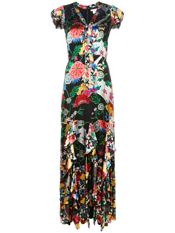 alice and olivia floral maxi dress