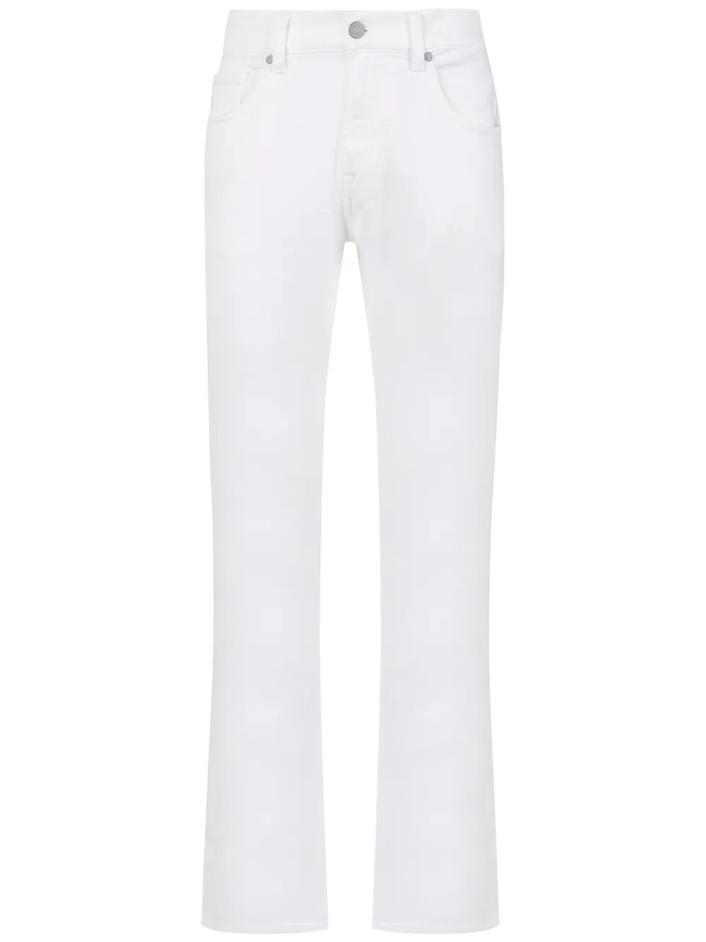 Shop 7 For All Mankind Button-fastening Jeans In White