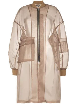 knee length bomber jacket