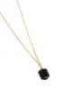 Märta Larsson 18k yellow gold vermeil The Raw One Black Tourmaline necklace