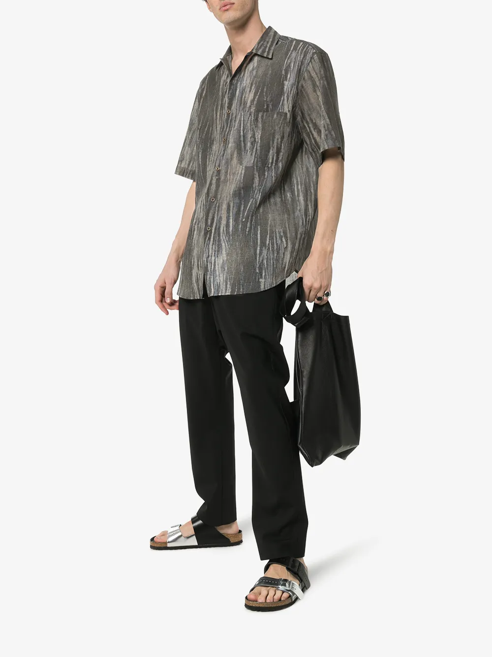 Song For The Mute T-shirts SONG FOR THE MUTE PRINTED OVERSIZED COTTON SHIRT