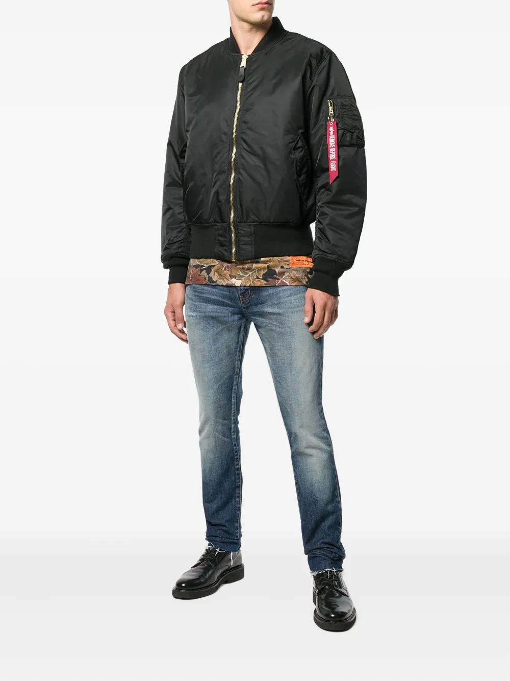 Alpha Industries loose bomber jacket | Varsity Jackets | Image 2