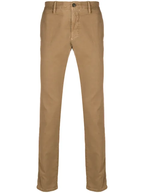 INCOTEX INCOTEX SKINNY TROUSERS - NEUTRALS