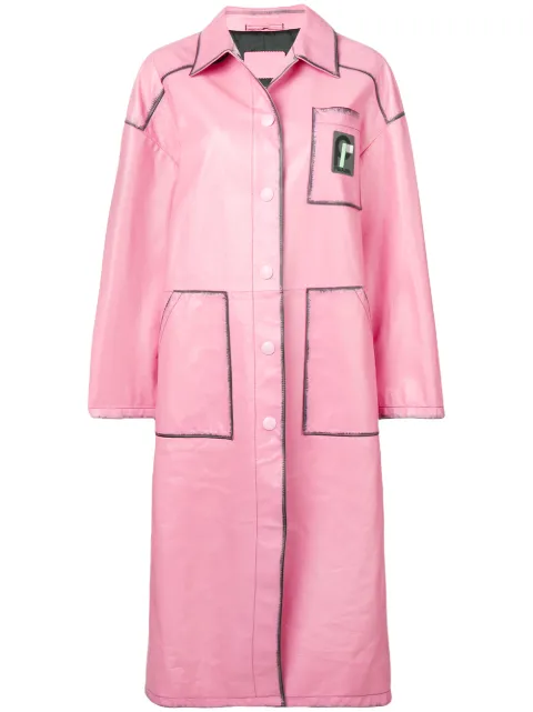 Click to view more detailed imagery on our partner's website Prada Oversized Coat In Pink
