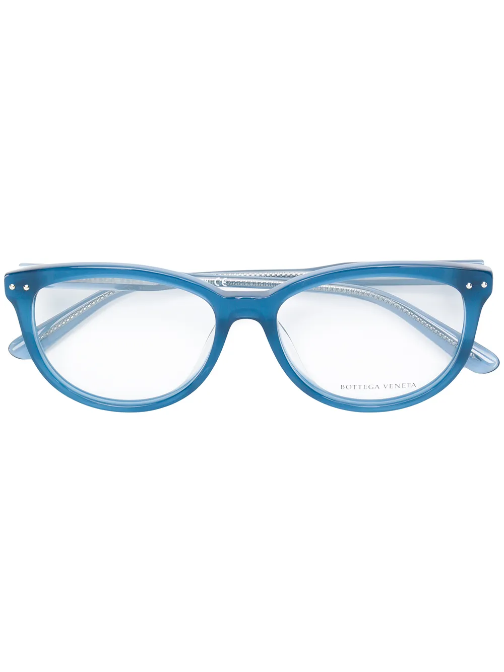 

Bottega Veneta Eyewear round frame glasses - Blue