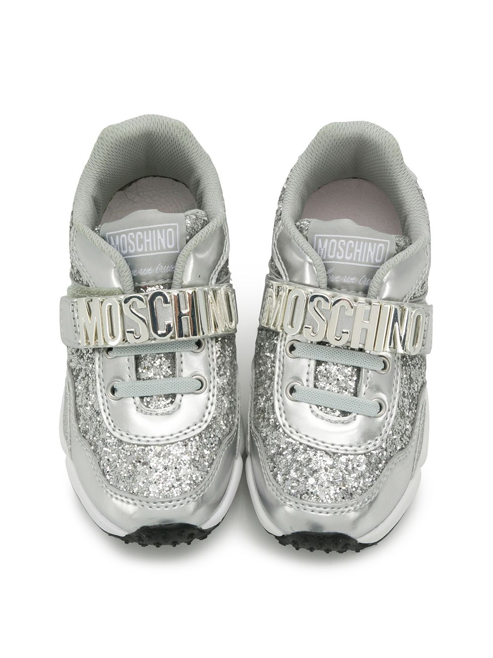 фото Moschino kids кроссовки с блестками