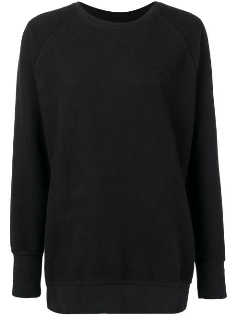 LALA BERLIN LALA BERLIN ROUND NECK SWEATSHIRT - BLACK