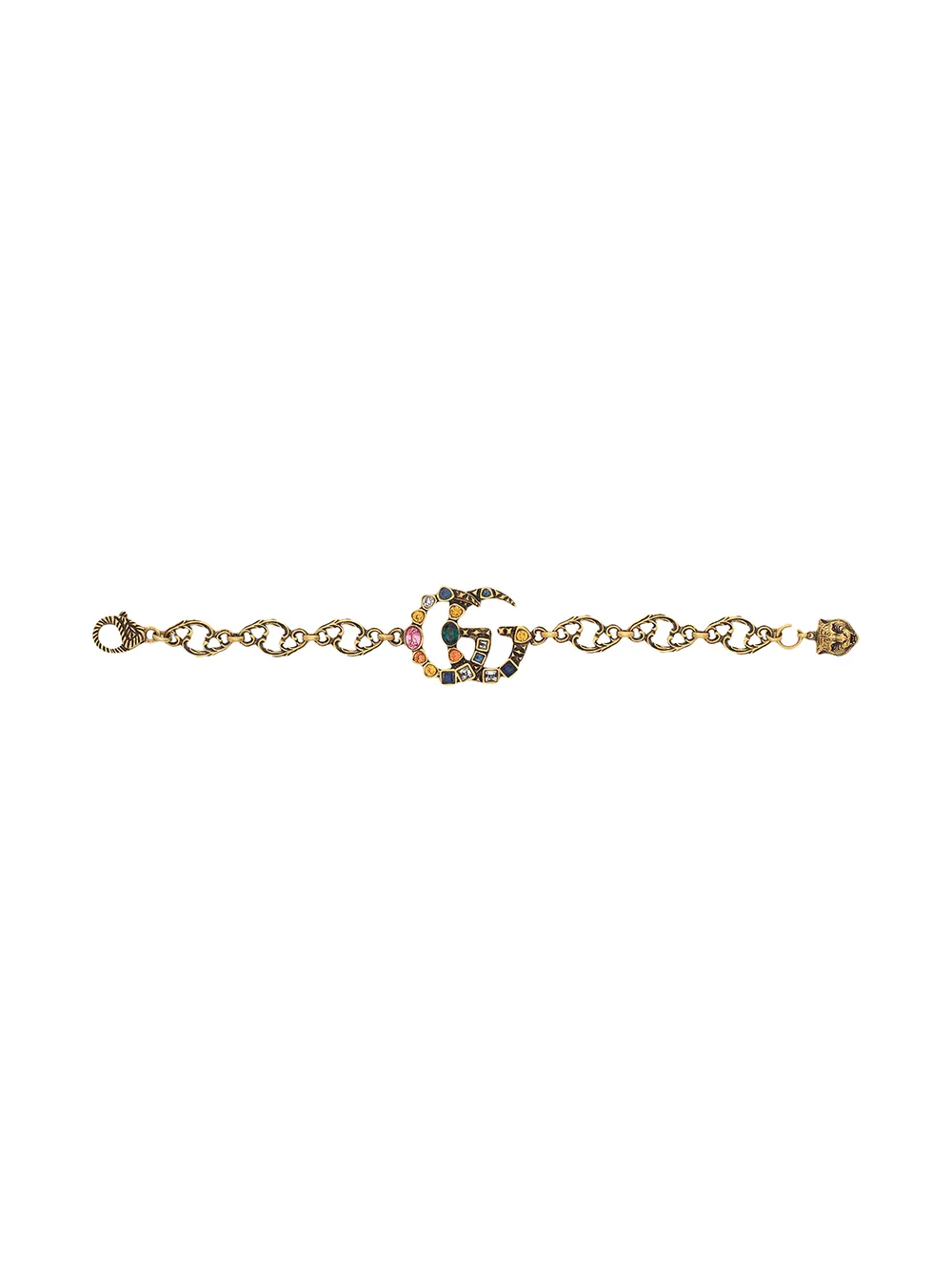 crystal double g bracelet