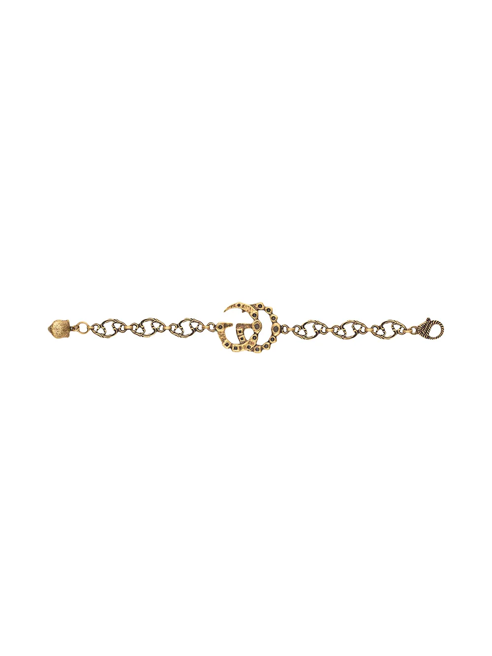 crystal double g bracelet