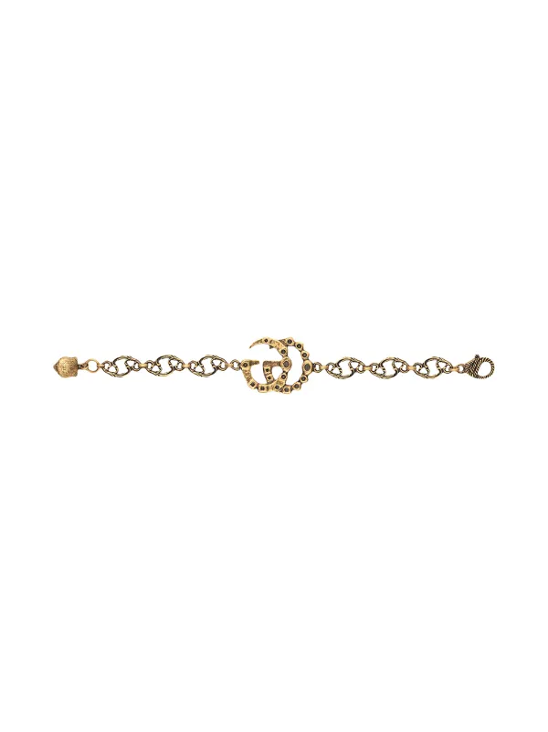 gucci crystal double g bracelet