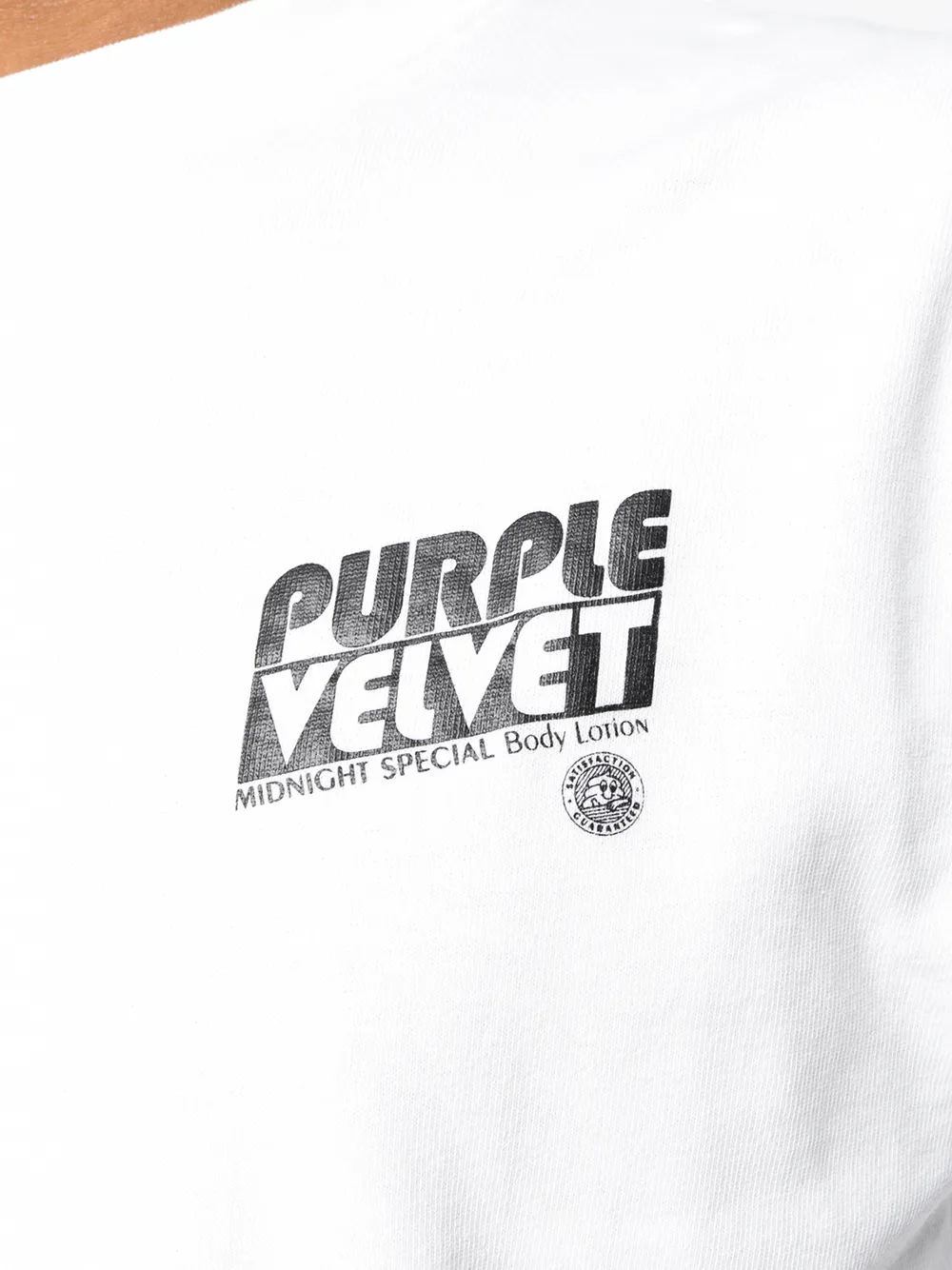 Eytys 'Purple Velvet' T shirt Farfetch Eytys T-shirt z logo