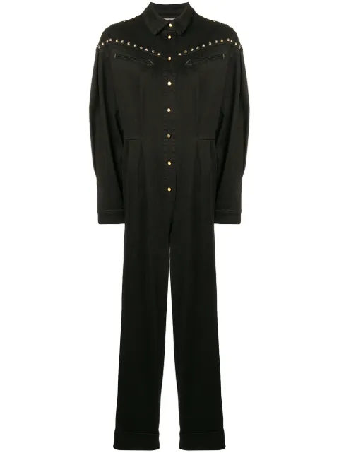 alberta ferretti studded jeans