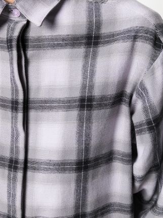 oversized soft washed flannel shirt展示图