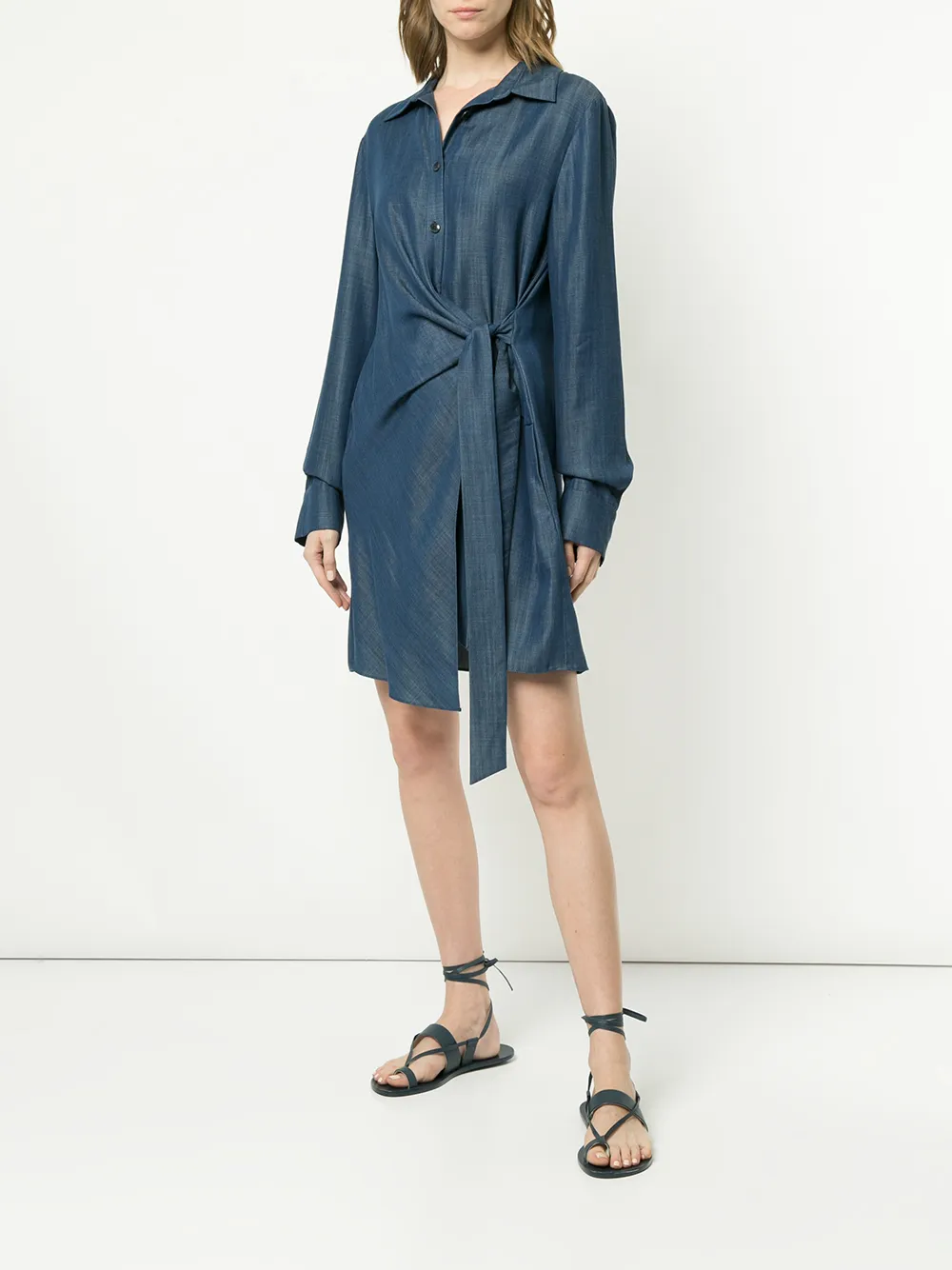 tibi denim dress