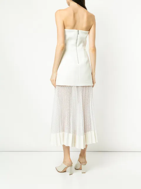 dion lee net pleat dress