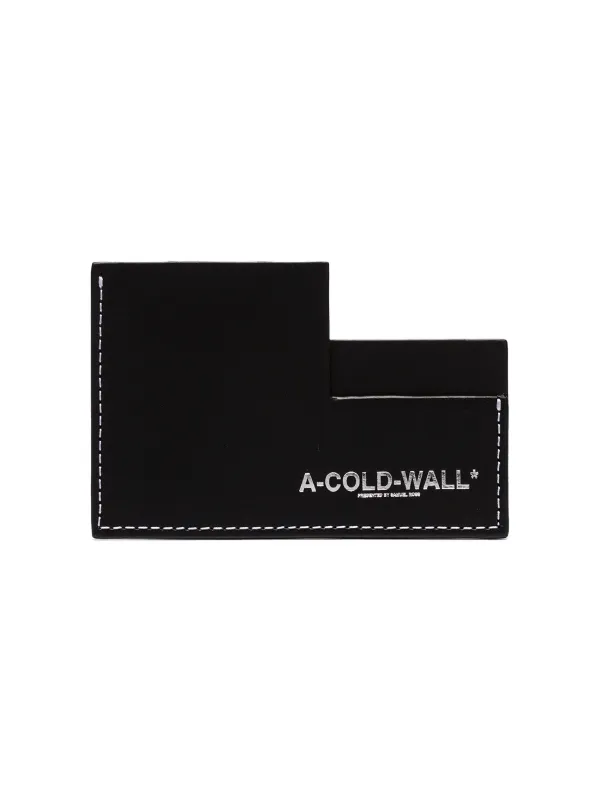 Shop Black A Cold Wall Black Logo Leather Cardholder With Express Delivery Farfetch Shop Black A Cold Wall Black Logo Leather Cardholder With Express Delivery Farfetch