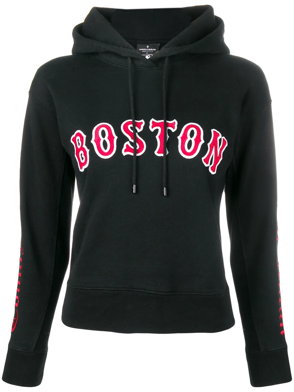 COUNTY OF MILAN 'Boston' Kapuzenpullover - Schwarz