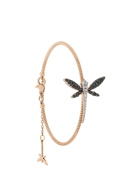 Anapsara 18kt rose gold dragonfly diamond bracelet