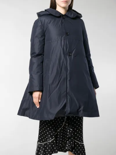 Girl A-line padded coat blue 