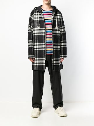 tartan hooded coat展示图