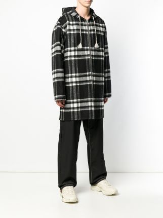 tartan hooded coat展示图