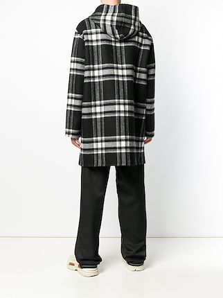 tartan hooded coat展示图