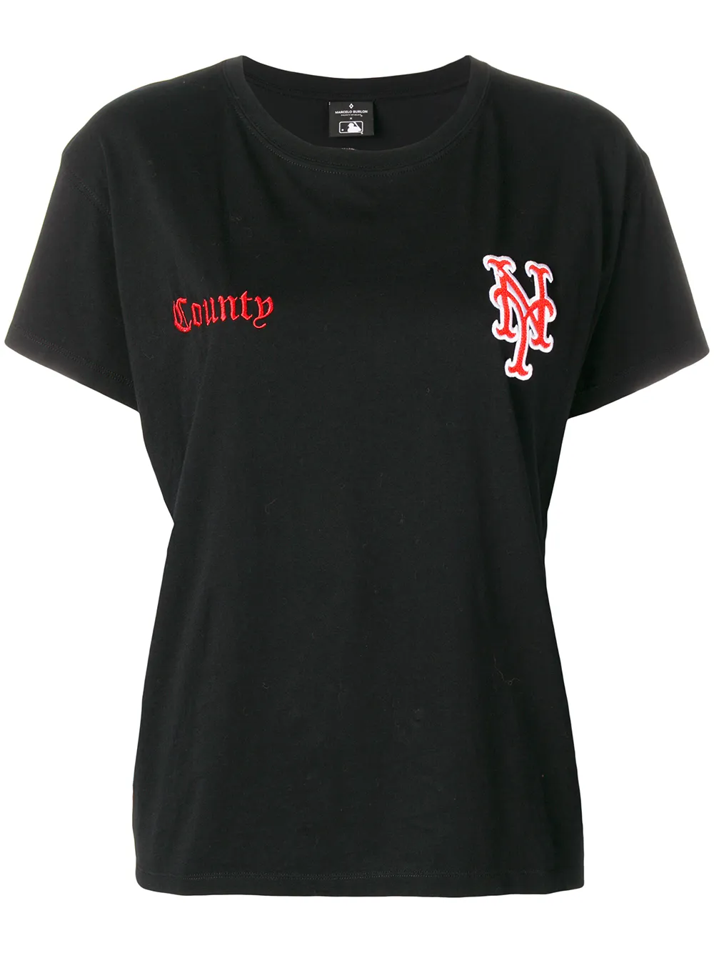 COUNTY OF MILAN T-shirt a girocollo - Nero
