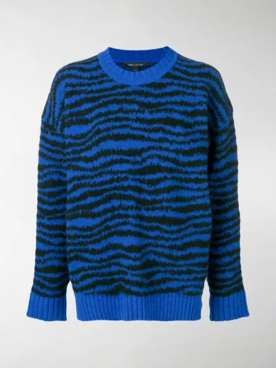 Marc Jacobs zebra print knitted sweater 