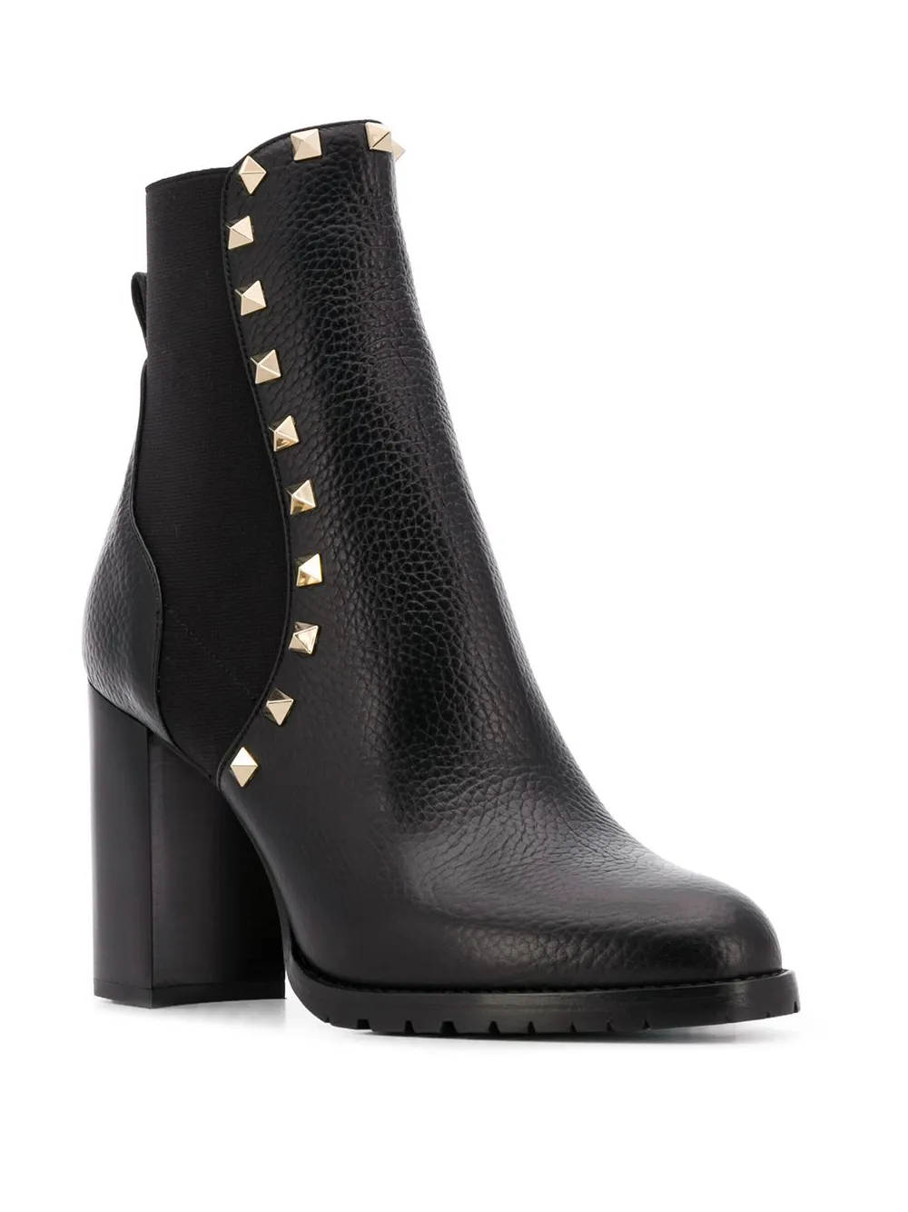 Valentino Garavani Valentino Garavani Rockstud enkellaarzen - Zwart