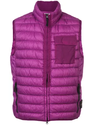 stone island garment dyed gilet