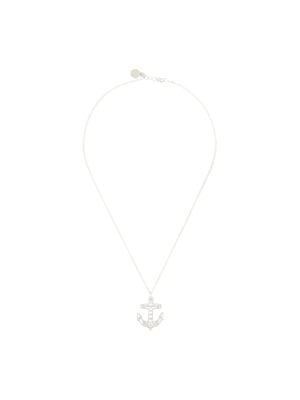 Karen Walker Filigree Anchor Pendant 