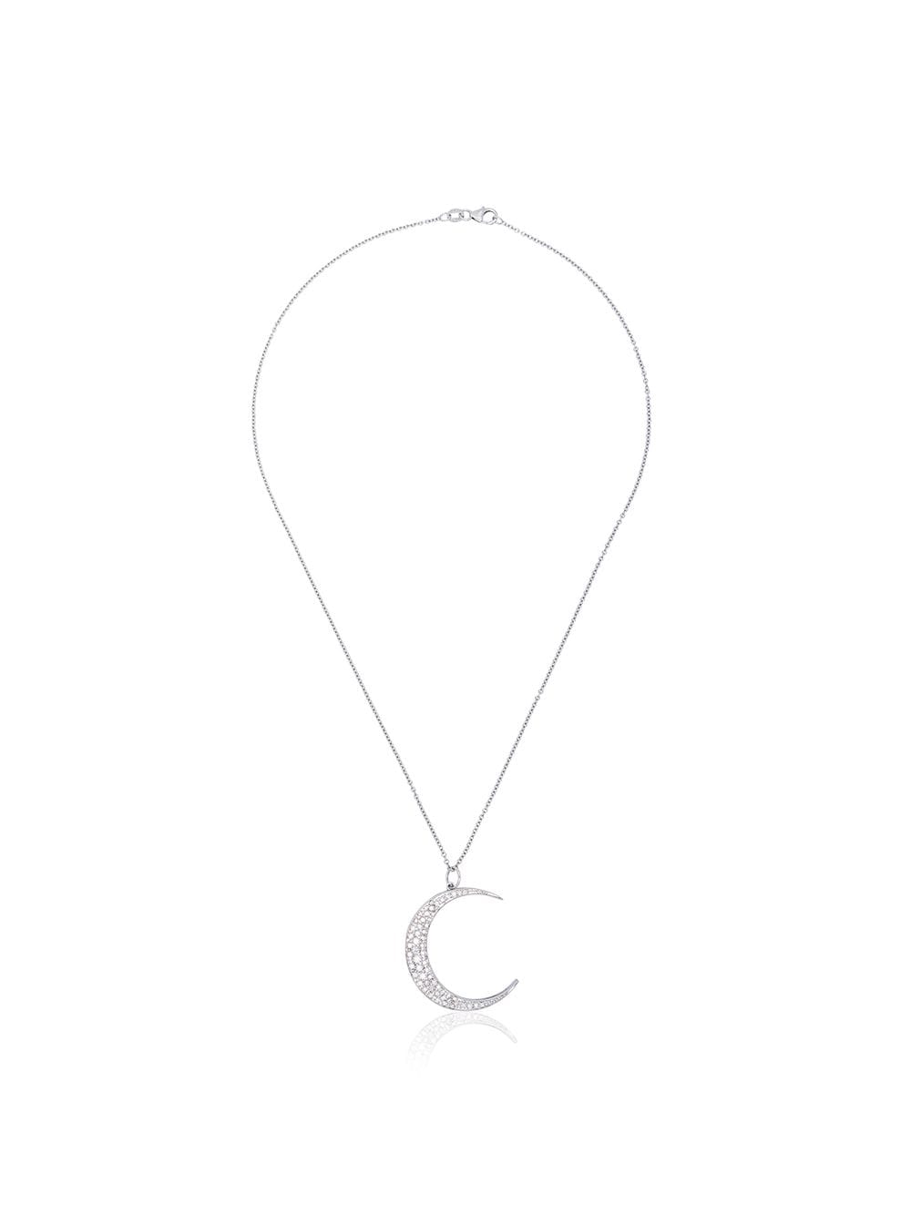 ANDREA FOHRMAN 18KT WHITE GOLD LUNA DIAMOND NECKLACE