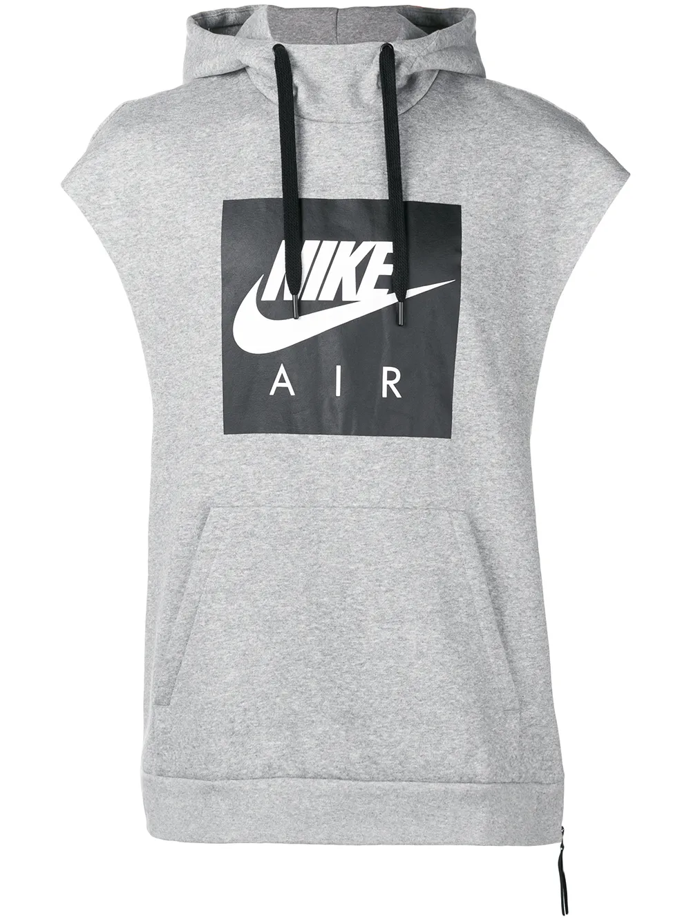 white nike sleeveless hoodie