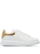 Image 1 of Alexander McQueen gold foil embellished chunky leather sneakers